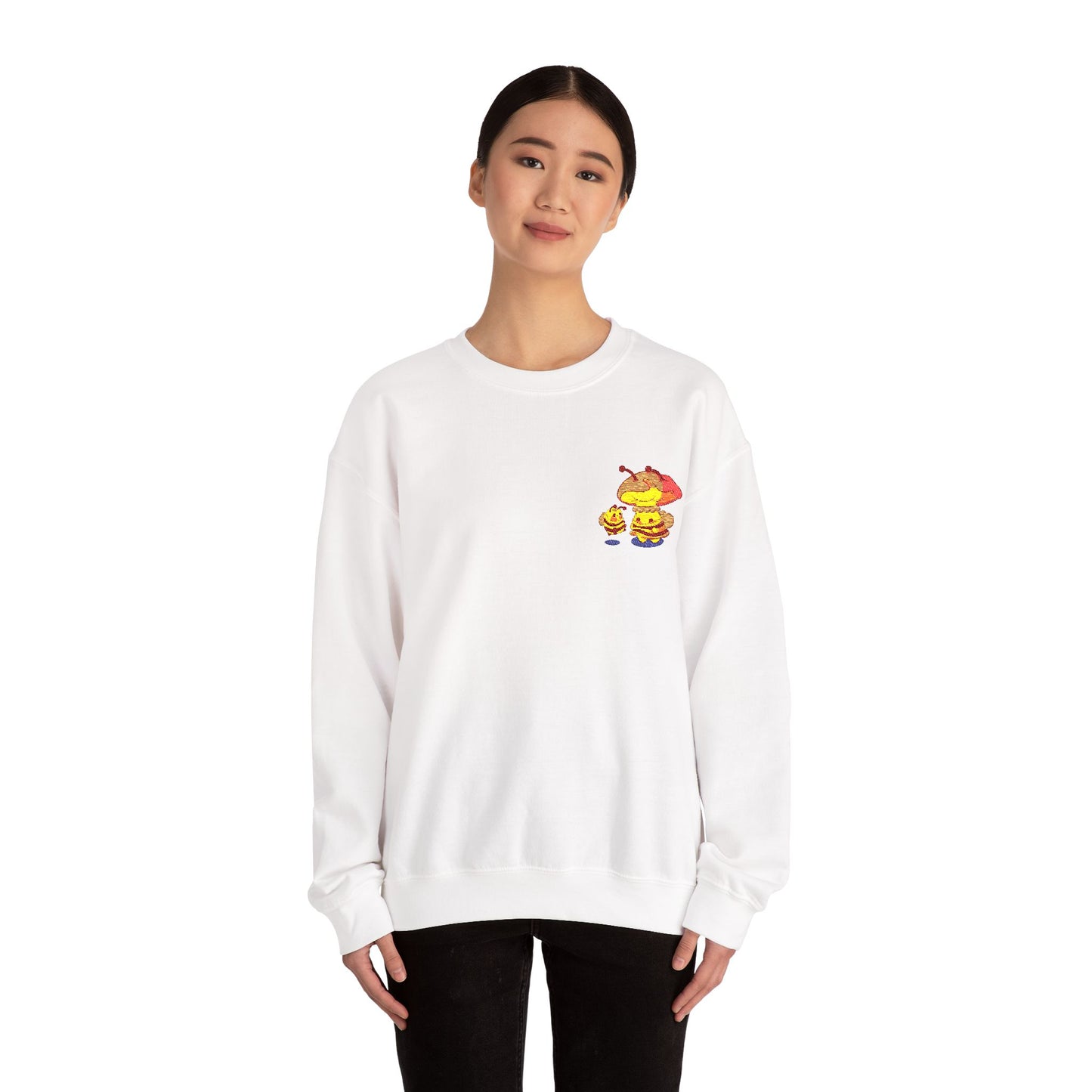 Bee Friends Sweatshirt Embroidery