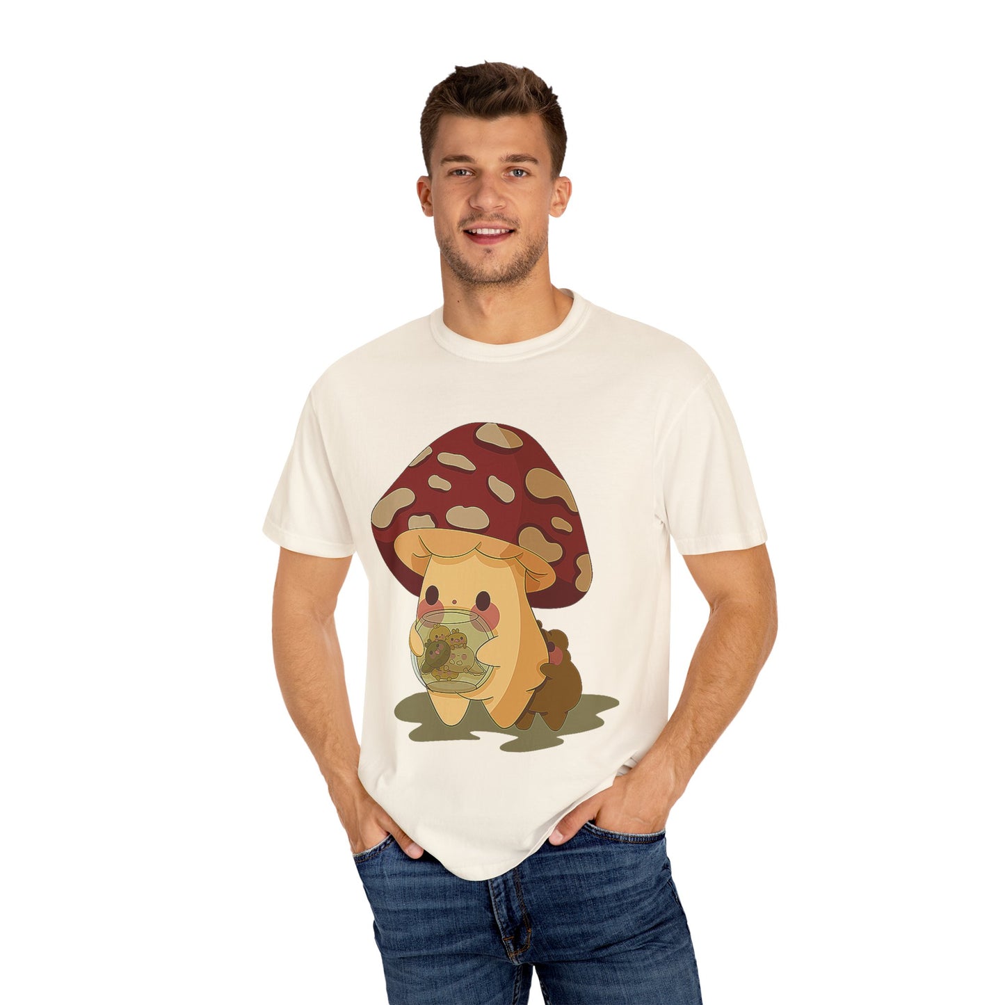 Moose watching baby Gerald Unisex Garment-Dyed T-shirt