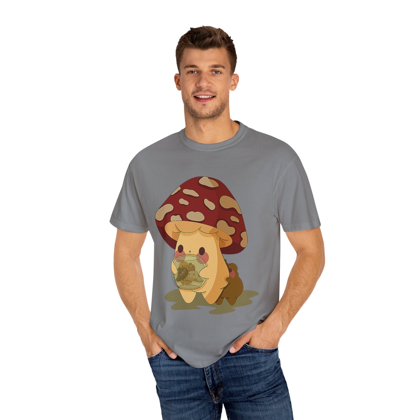 Moose watching baby Gerald Unisex Garment-Dyed T-shirt