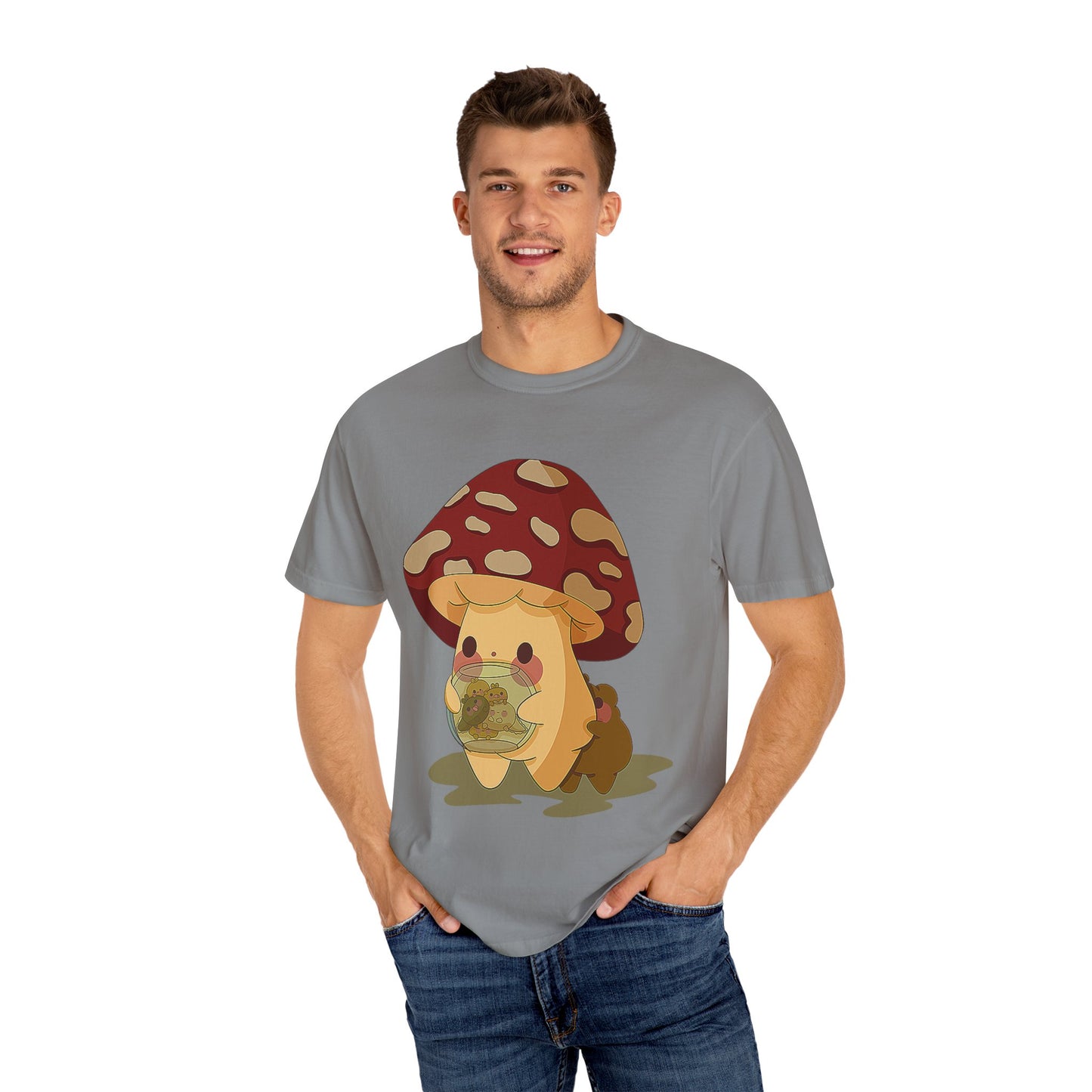 Moose watching baby Gerald Unisex Garment-Dyed T-shirt