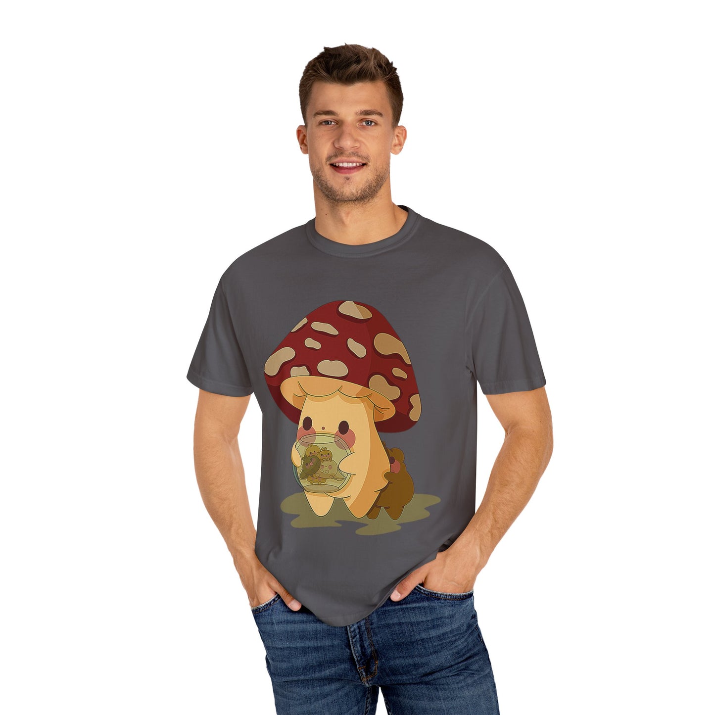 Moose watching baby Gerald Unisex Garment-Dyed T-shirt