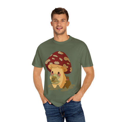 Moose watching baby Gerald Unisex Garment-Dyed T-shirt