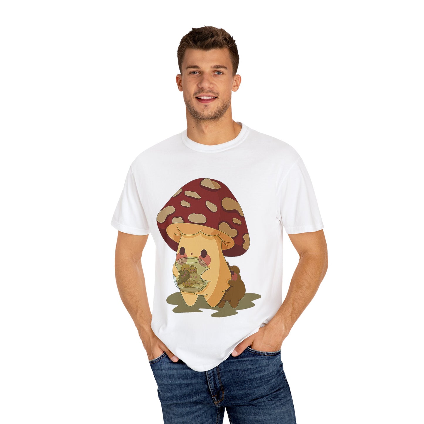 Moose watching baby Gerald Unisex Garment-Dyed T-shirt