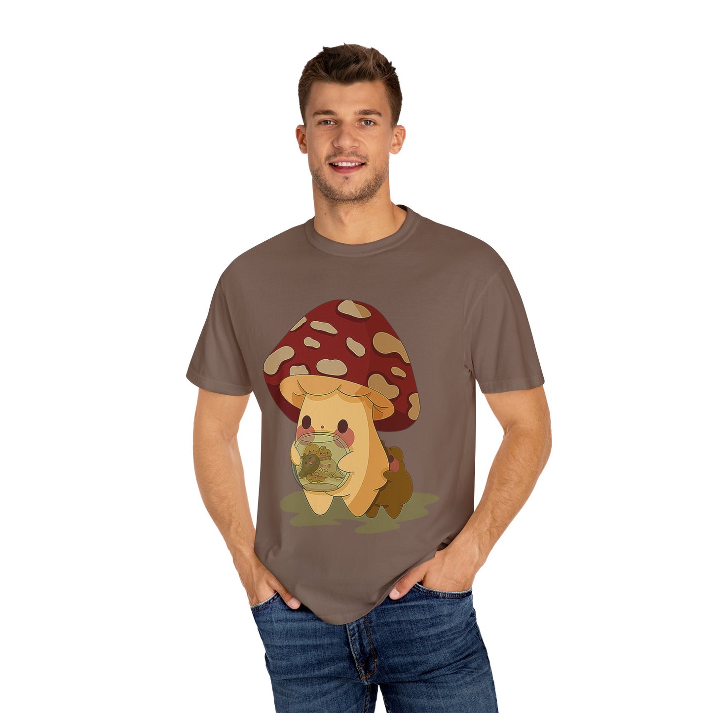 Moose watching baby Gerald Unisex Garment-Dyed T-shirt