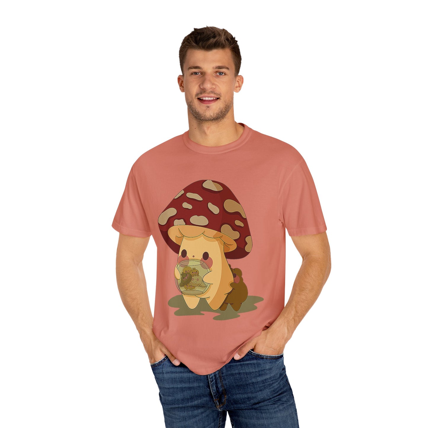 Moose watching baby Gerald Unisex Garment-Dyed T-shirt