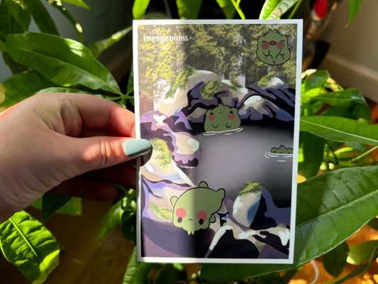 jumping into summer  - art print