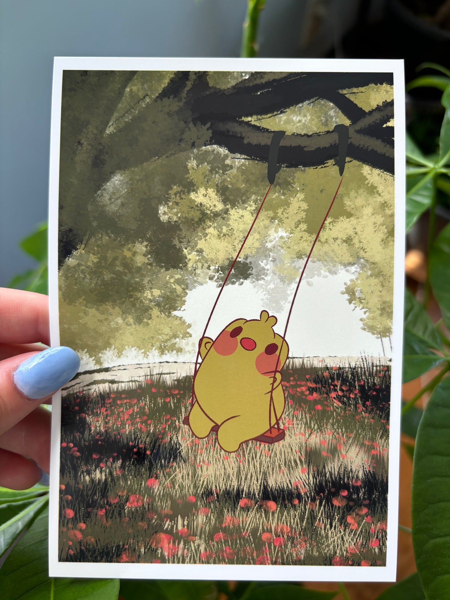 Gerald swinging art print