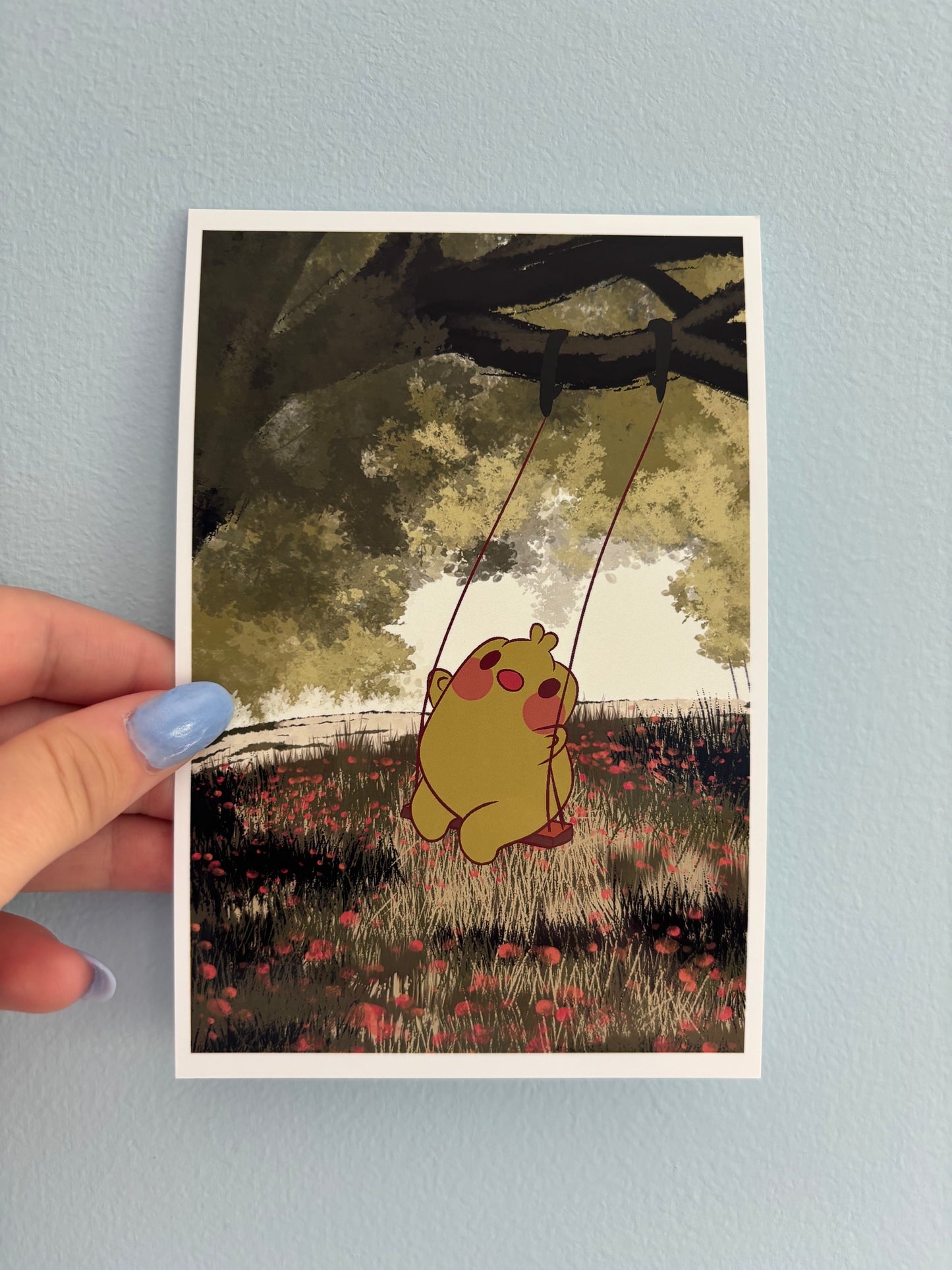 Gerald swinging art print