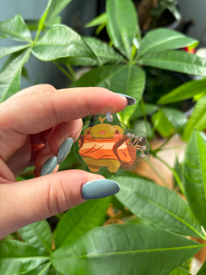Gerald  gathering flowers acrylic Pin