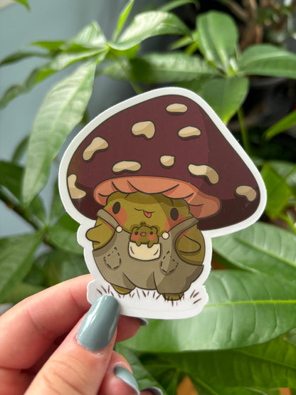 Gerald with his baby