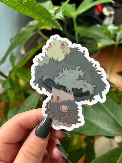 moose with leaf outfit