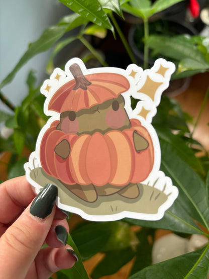 Gerald in a pumpkin