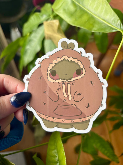 Gerald in a fuzzy sweatshirt