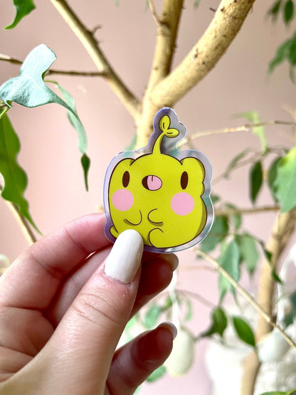 Kawaii Frog Acrylic Pin – Heart Sprout Art Pin