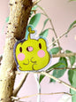 Kawaii Frog Acrylic Pin – Heart Sprout Art Pin