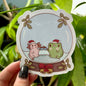 Froggy Snow Globe Sticker | Kawaii Axolotl Christmas Vinyl Sticker