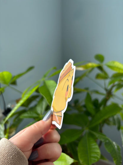 Frog Toast Sticker | Kawaii Laptop Decal, Water Bottle Sticker