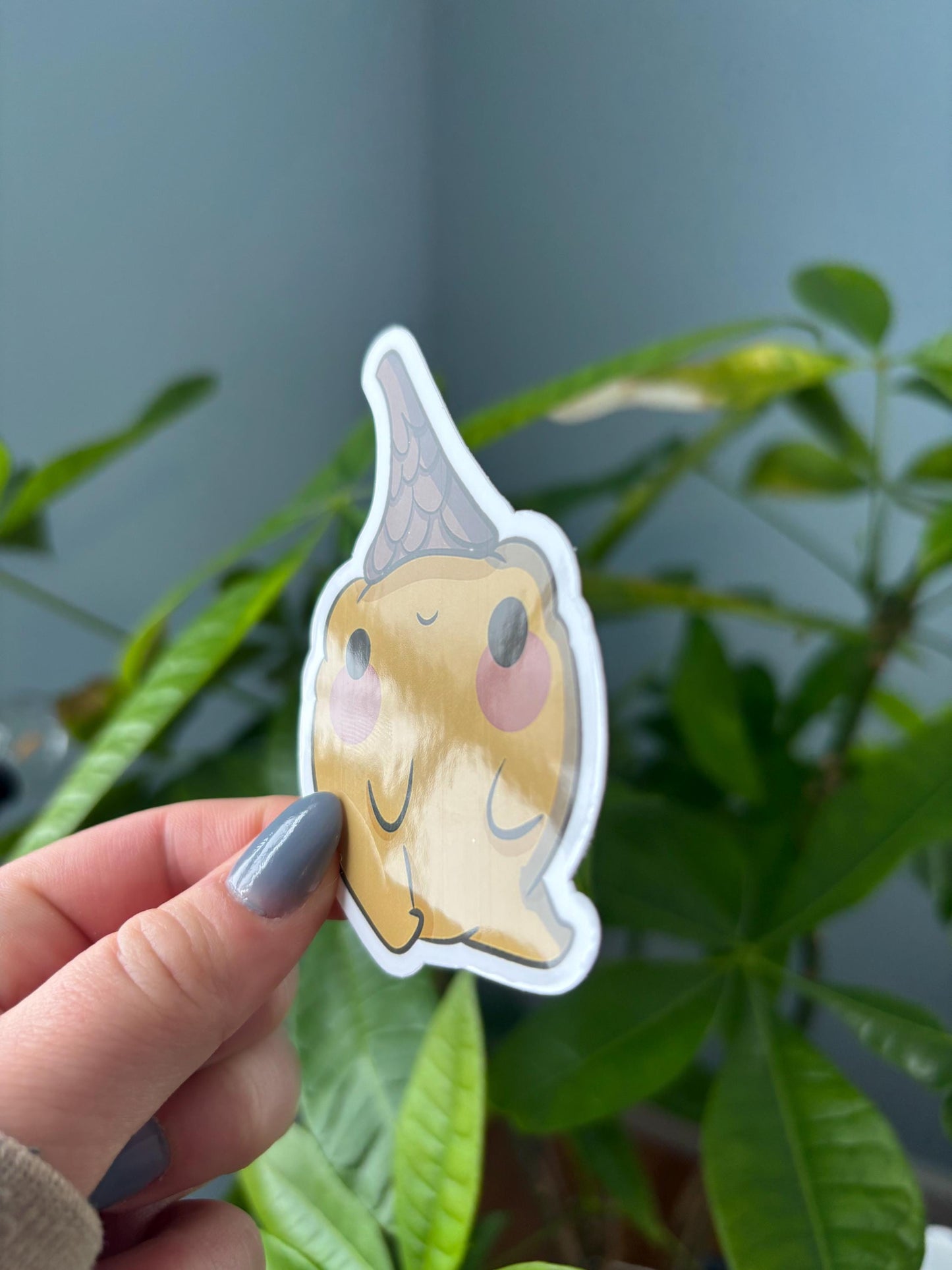 Acorn Hat Frog Sticker | Kawaii Vinyl Decal