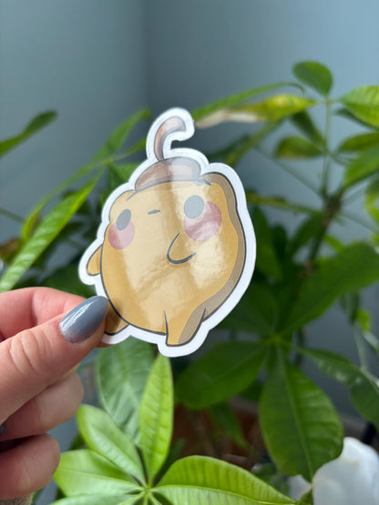 Acorn Hat Frog Sticker | Kawaii Waterproof Vinyl Decal