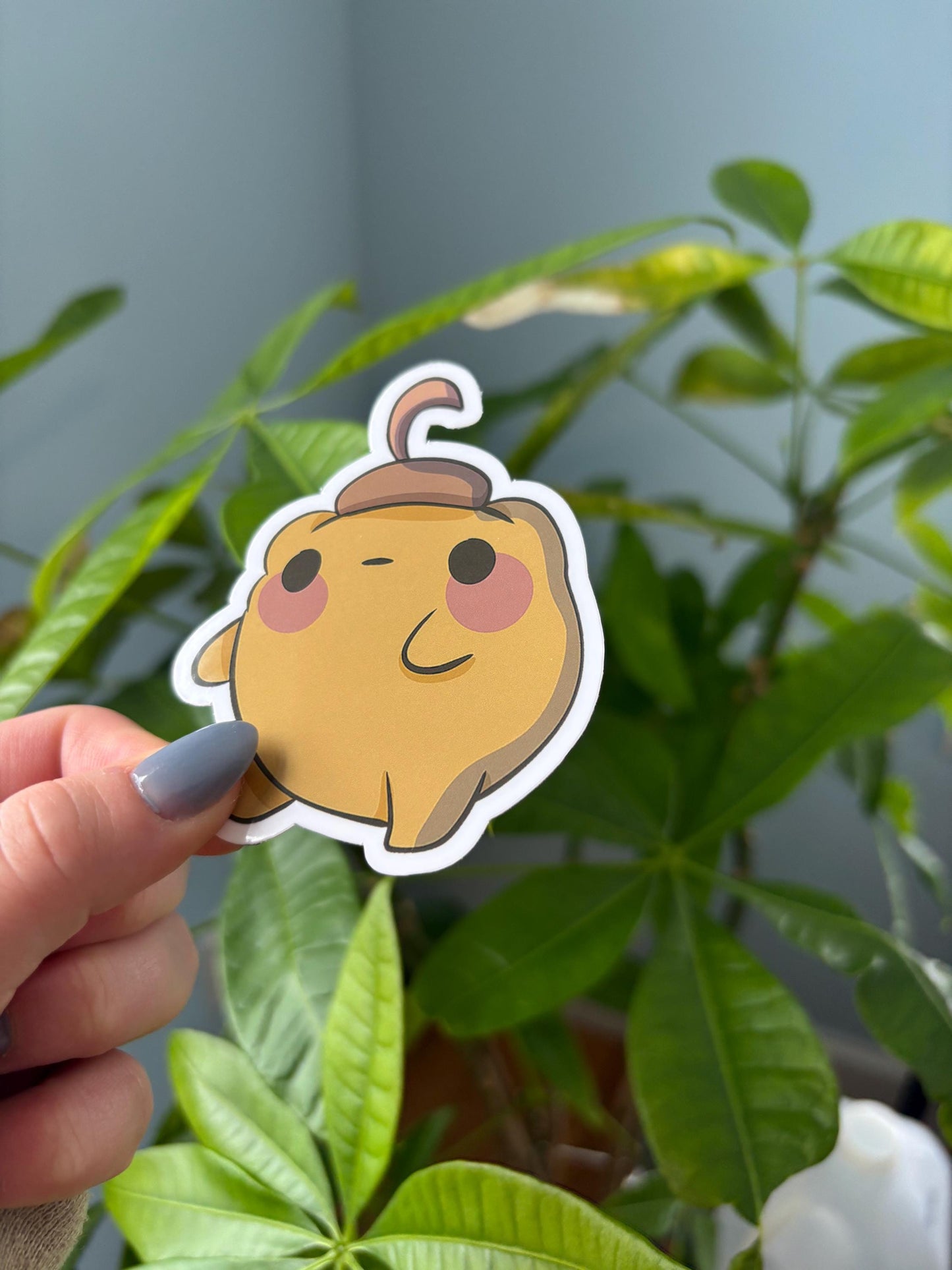 Acorn Hat Frog Sticker | Kawaii Waterproof Vinyl Decal