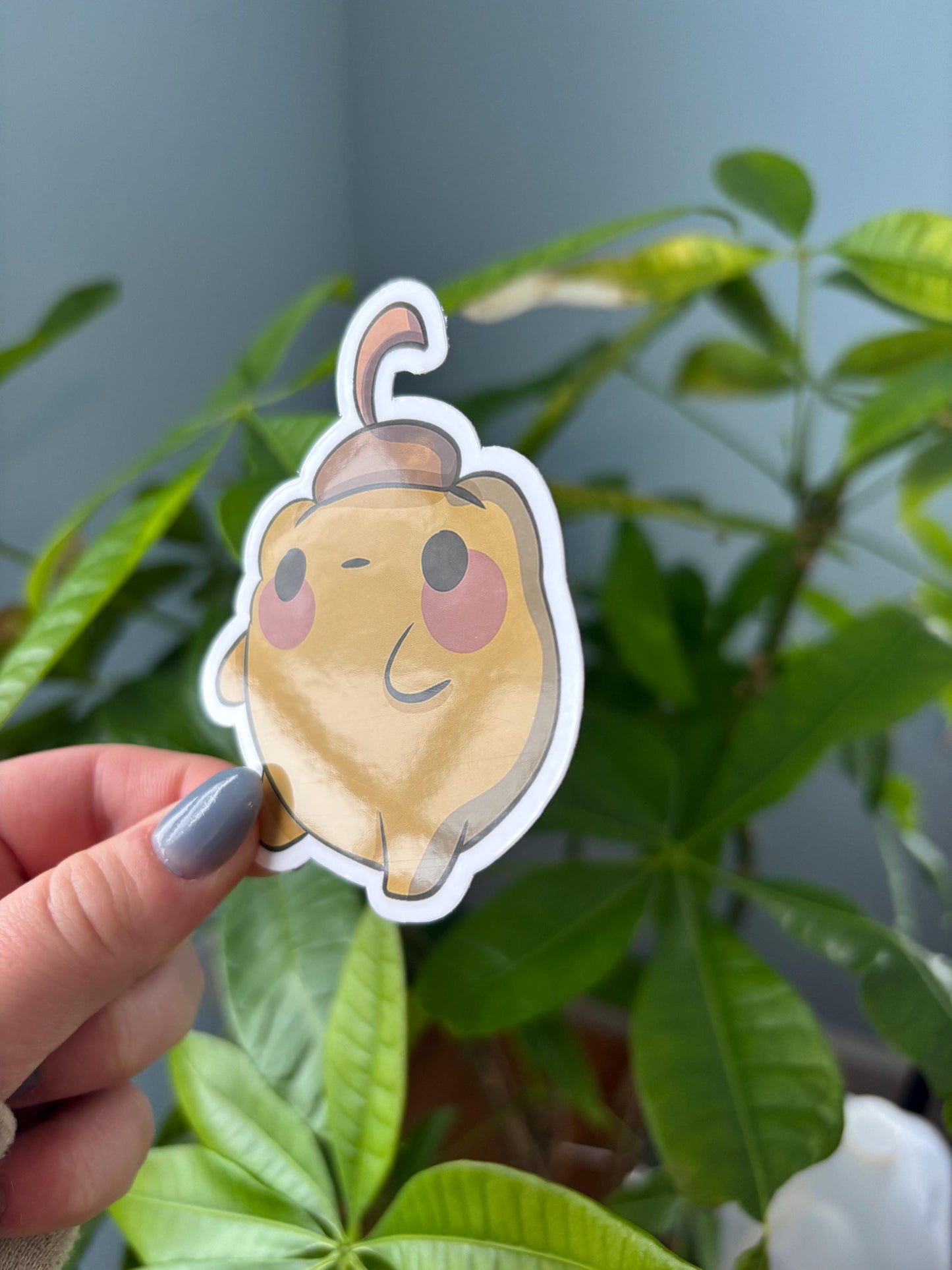 Acorn Hat Frog Sticker | Kawaii Waterproof Vinyl Decal