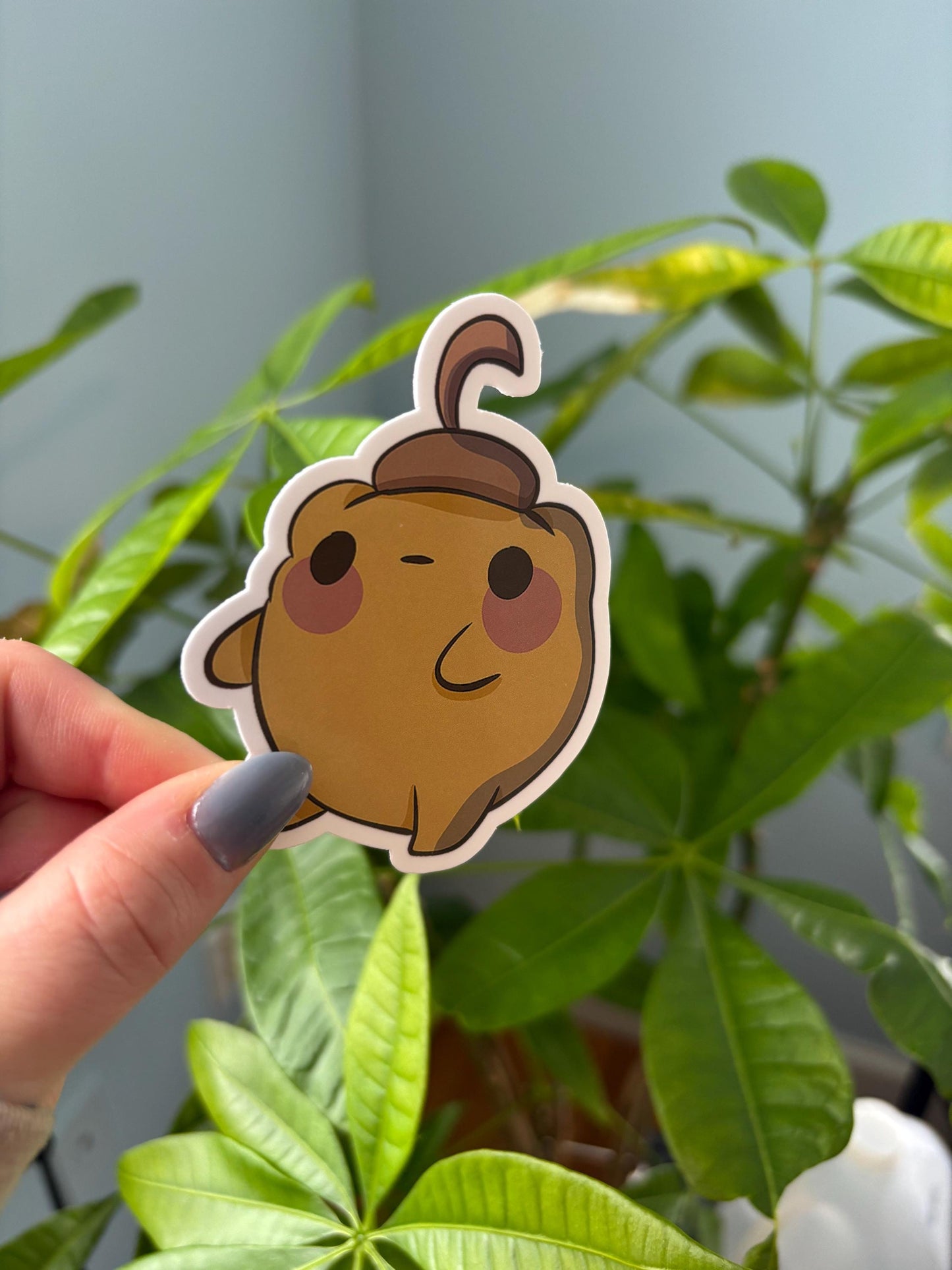 Acorn Hat Frog Sticker | Kawaii Waterproof Vinyl Decal